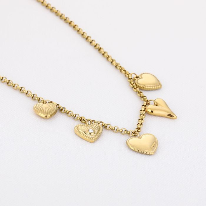 Hartjes ketting bedels- charms