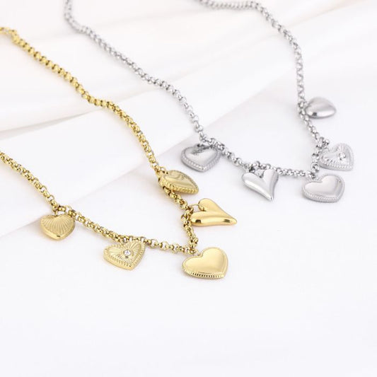 Hartjes ketting bedels- charms